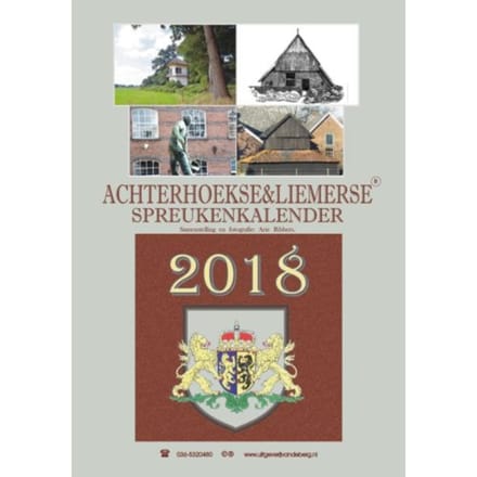 Achterhoekse & Liemerse Spreukenkalender 2018 - Arie Ribbers