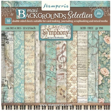 Stamperia Scrapbook blok "Symphony Backgrounds"