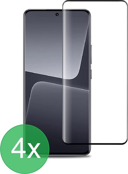 Full Screenprotector 4x Geschikt voor: Xiaomi 13 Pro - screen protector - volledige glas - bescherming - beschermglas - ZT Accessoires