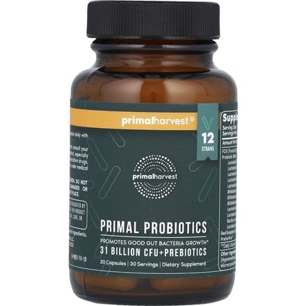Primal Harvest, Primal Probiotic, 31 miljard CFU, 30 capsules