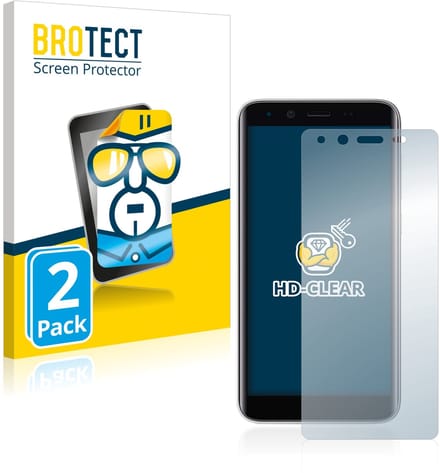 BROTECT - Screenprotector voor Emporia Smart 3 mini - Folie Beschermfolie transparant 2 Stuks