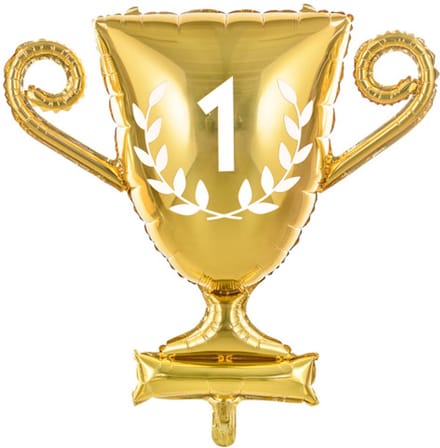 Partydeco - Folieballon Cup (61 cm) Kampioensbeker