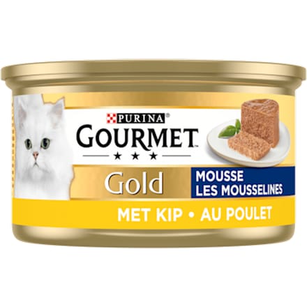 Gold mousse kattenvoer nat met kip