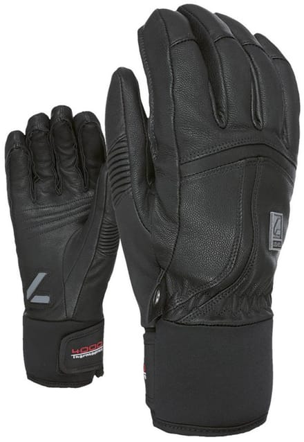 Level Off Piste Leather Handschoenen Zwart S Man