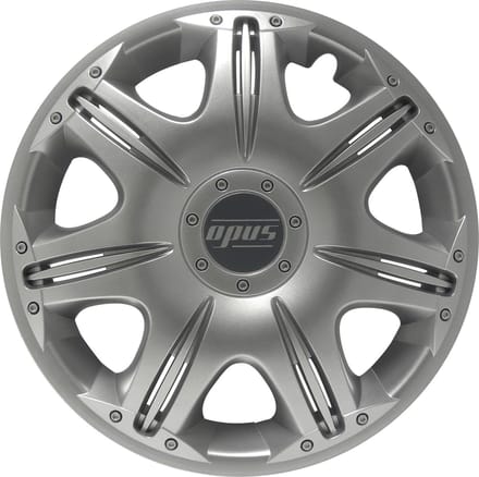 Carpoint Wieldoppen Opus 15 Inch Abs Zilver Set Van 4