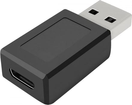 Fontastic 253836 adapter Type-C Female naar USB-A Male USB 3.1 - Zwart