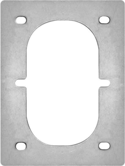 ProPlus Montageplaat voor dubbel sjoroog - 125 x 165 mm - robuust plaatstaal