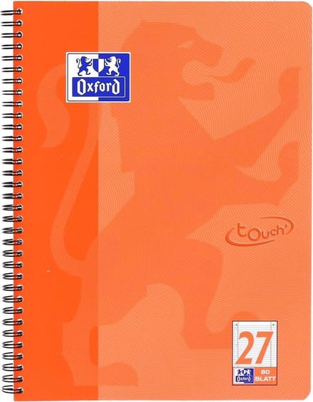 Oxford TOUCH, Afbeelding, Koraal, A4+, 80 vel, 90 g/m², Gelijnd papier