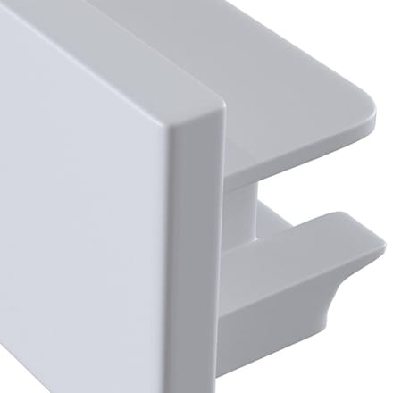 Maytoni Eindkap Track, 1-fase-rail, wit