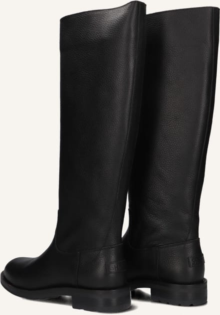 Shabbies Alyd Tuba Laarzen - Leer - Dames - Zwart - Maat 37