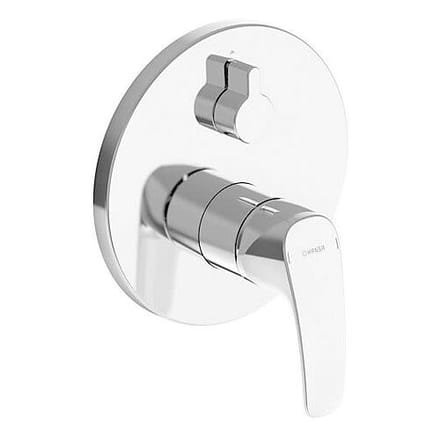 Hansapinto ready-mounted set with functional unit single-lever bath mixer with safety device 85283083