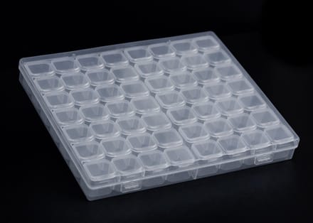Finnacle - 2x Diamond Painting Opbergbox met 56 bakjes - Opbergdoos - Sorteerdoos - Professioneel