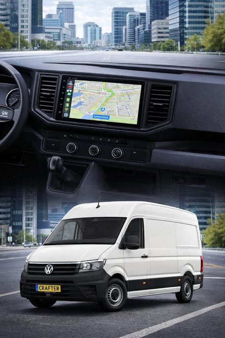 ADIVOX T1 10.1 inch geschikt voor Volkswagen Crafter 2017-2021 Android 15 CarPlay/Auto/RDS/DSP/DAB+