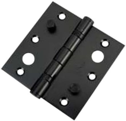 Zwart RVS Veiligheidsscharnier kogellager 89x89x2,5mm rechte hoek