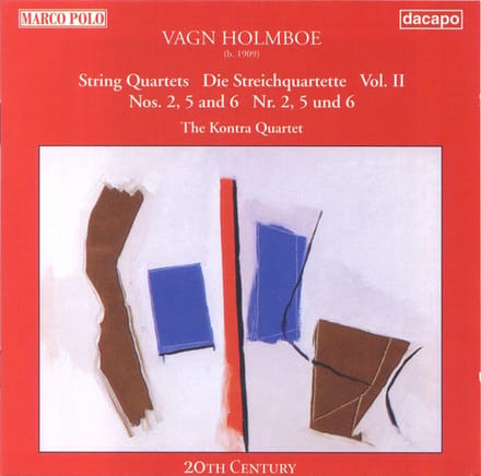 The Kontra Quartet - Holmboe: String Quartets, Vol. II Nos. 2, 5 and 6 (CD)