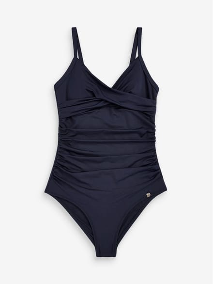 Next - Dames - Vormgevend en buikcorrigerend badpak - Blauw
