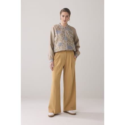 Summum Woman Trousers Uni Soft Camel Größe: 46 | Stoffhosen Outlet | Damen | Braun