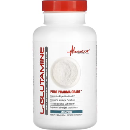 Metabolic Nutrition, L-Glutamine, Non aromatisée, 3,52 oz (100g)