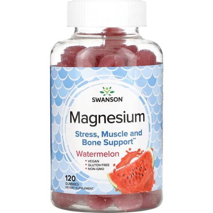 Magnesium, Watermeloensmaak, 120 Gummies