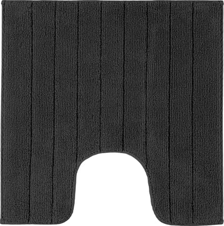 Casilin Luca WC-mat - 59 x 59 cm - Met uitsparing - Antislip - Zwart