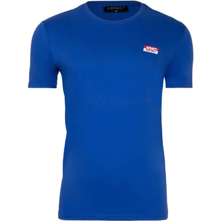 Aspact Logo Tee Blue Maat: S | Basic T-Shirts Outlet | Heren | Blauw
