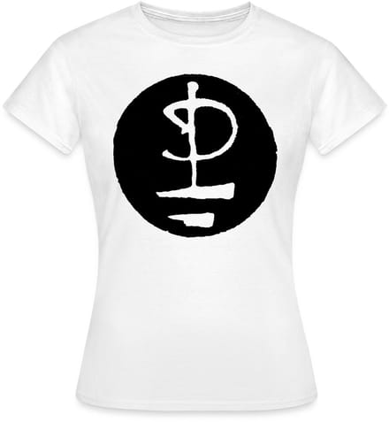 Pink Floyd Logo Zwart Wit T-Shirt Dames
