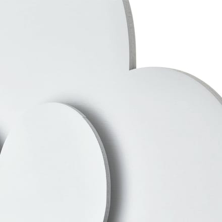 Elobra LED wandlamp Wölkchen met stekker, wit, hout, dimbaar