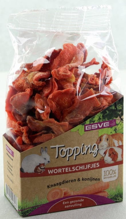 Esve Topping Wortelschijfjes - Knaagdiersnack - 125 g