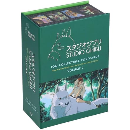 Livre de cartes: Studio Ghibli: 100 Cartes Postales de Collection, Volume 2: Dernières Images des Longs-Métrages (1984–2023) blue
