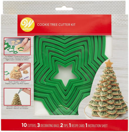 Wilton Koekjes Uitsteker - Kerstboom - Set/15 - Uitsteekvormpjes Kerst - Koekjes Vorm