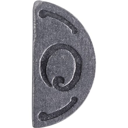 Afdichting - Stempelplaat, dubbelzijdig - Letter "O"