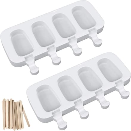 EXCITAT IJsvormen - Siliconenvormen - Herbruikbaar - met 50 ijsstokjes - 2-pack