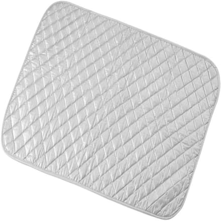Strijkmat - Waskussen strijkplank - Kleding strijken - Opvouwbaar draagbaar - 60 x 55 cm - Zilver