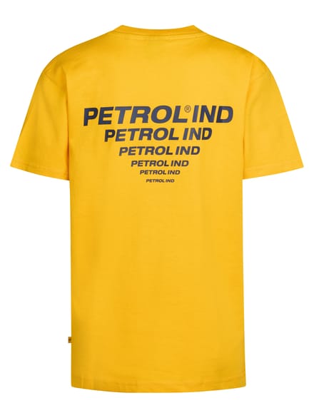 Petrol Industries - Jongens Backprint T-shirt Great Divide - Geel