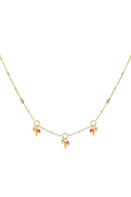 Ketting kleurrijke party - oranje roze
