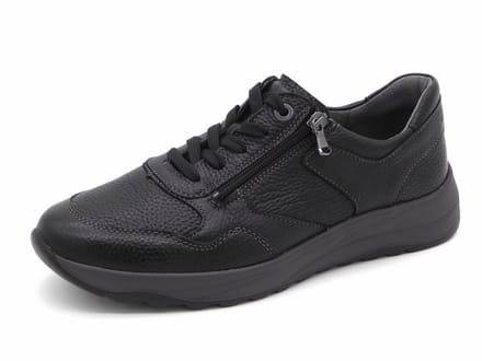 Waldläufer Heren Sneaker - 662002-199-001 Zwart - Wijdte K - Maat 7½ (41)