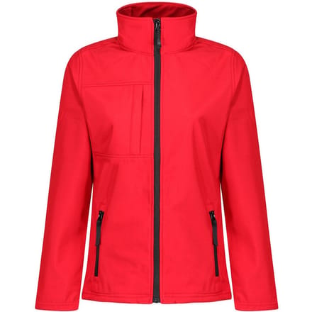 Regatta Dames/Dames Octagon II Zachte Shell Jas (Klassiek rood/zwart)