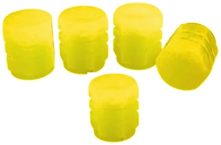Han-Bar® Ventieldopjes - 5x Fluorescerend - Geel
