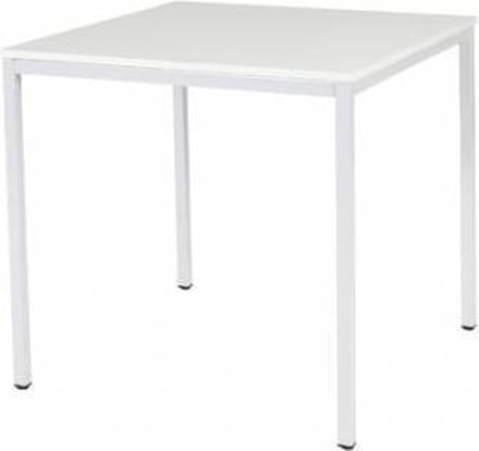 Bureautafel - Domino Basic 80x80 wit - wit frame