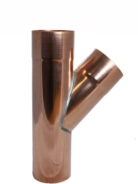 HWA Koper T-Stuk 45° | 80x80x80 mm
