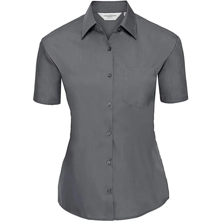 Korte mouwen popeline blouse voor dames Russell Athletic