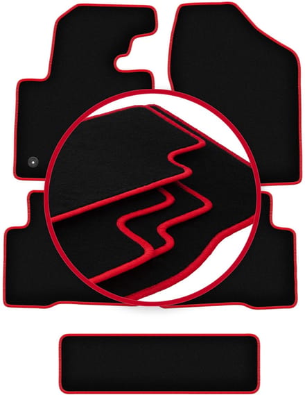 CARLUX-RED automatten voor: Hyundai SantaFe III 7-zitter (2012-)