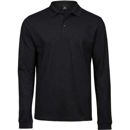 Tee Jays - Men´s Luxury Stretch Long Sleeve Polo - Black - S