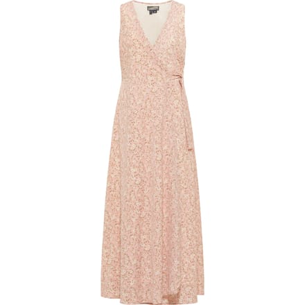 Dreimaster Maxi-jurk met all-over print Dames roze gebroken wit
