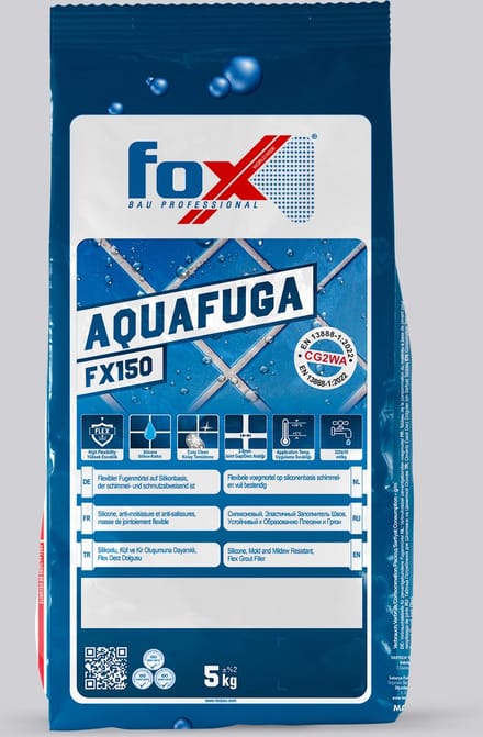 FOX AQUAFUGA FX150 - Voegmiddel - 5kg - Voegmortel - Wand en Vloer - Jasmijn