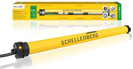 Rolluikmotor Mini Plus 6 Nm - Elektronische Eindstandinstelling - Voor 40 mm As - Complete Set Incl. Wandlagers