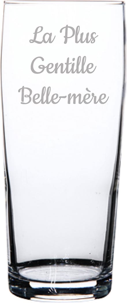Bierfluitje gegraveerd - 19cl - La Plus Gentille Belle-mère