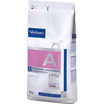2x12kg Virbac Vet HPM Dog Allergy A2 Hondenvoer