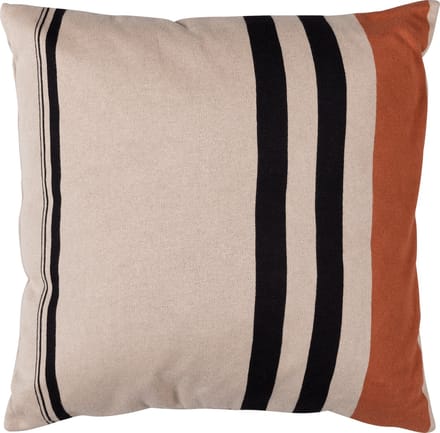 WOOOD Hani Kussen - Katoen - Khaki/Zwart - 45x45x10