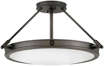 Hinkley LED Plafondlamp Collier | 4X E27 Max 40W | Black Oxide